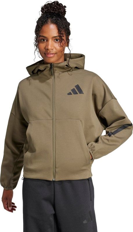 adidas Sportswear adidas Z.N.E. Ritshoodie - Dames - Groen