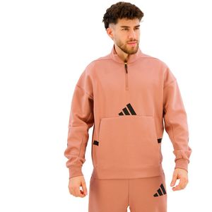 adidas - Sweatshirt - Grijs - Drielaags PRIMEKNIT - Losse Pasvorm