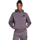 Adidas Z.n.e. Damen Kapuzenpullover - Grau - Größe: 38 - Poly Mesh - Foot Locker