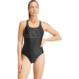 adidas - Big Bars - Badpak - Zwart - Chloorbestendig - Vrouw