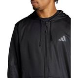 ADIDAS - tr ess sea fz h - Hooded training heren - Zwart