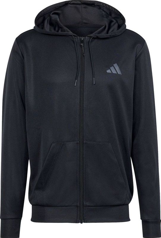 ADIDAS - tr ess sea fz h - Hooded training heren - Zwart