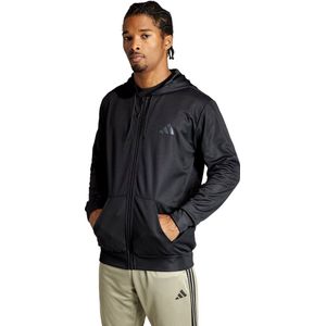 ADIDAS - tr ess sea fz h - Hooded training heren - Zwart