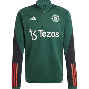 Adidas Manchester United 23/24 Half Zip Sweatshirt Training Groen XL