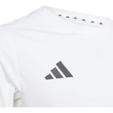 adidas Teamwear Laufshirt Kinder - Weiß, Größe 164
