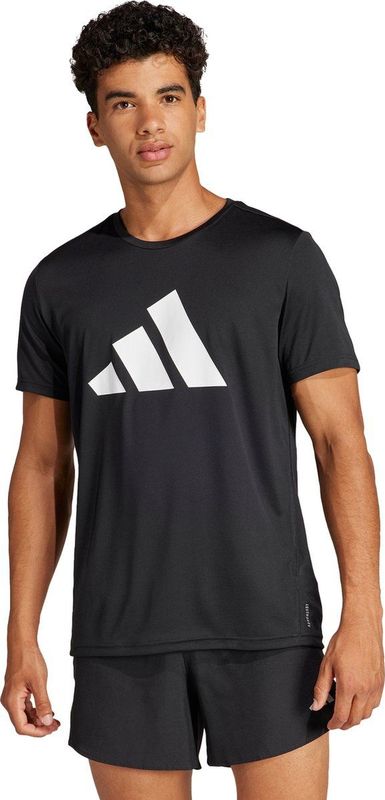 Adidas Run It - Sportshirt - Zwart - Lichtgewicht - Ademend