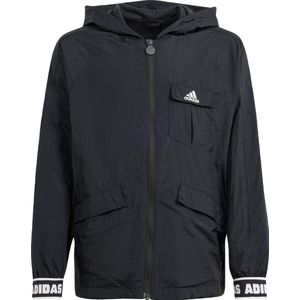 adidas - Sportswear Dance Woven - Windjack - Zwart - Kinderen - 152