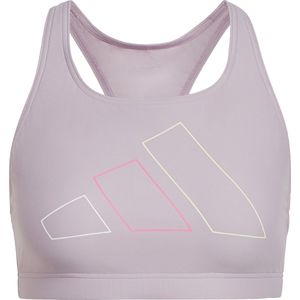 adidas Dames Big Bars Bikini Top, Preloved Fig, XS