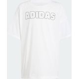adidas - Dance AEROREADY Loose T-shirt - Kinderen - Wit