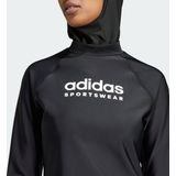 adidas Sportswear - Rashguard met Lange Mouwen - Zwart - Dames