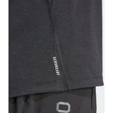 adidas - Own The Run 3-Stripes - T-shirt - Zwart - AEROREADY-technologie, Gerecycled Polyester
