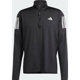 adidas - Own The Run - Hardloopshirt - Zwart - AEROREADY - Lange Mouwen