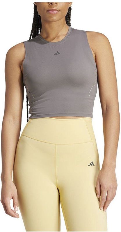 adidas - Elev High Intensity - Mouwloos T-shirt - Grijs