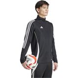 adidas - Tiro 24 - Trainingstrui - Zwart/Wit - 1/4-Zip, 100% Gerecycled Polyester, AEROREADY