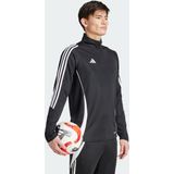 adidas - Tiro 24 - Trainingstrui - Zwart/Wit - 1/4-Zip, 100% Gerecycled Polyester, AEROREADY