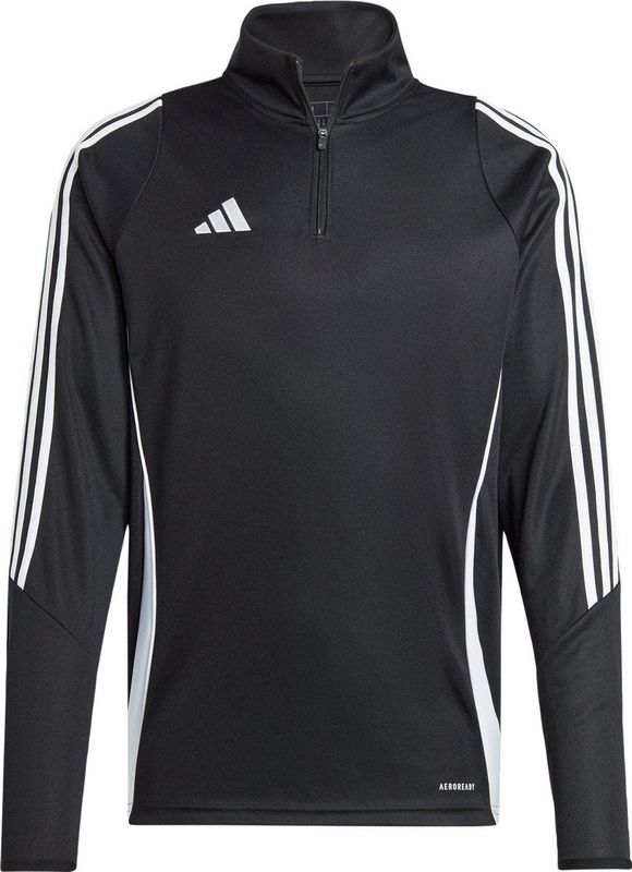 adidas - Tiro 24 - Trainingstrui - Zwart/Wit - 1/4-Zip, 100% Gerecycled Polyester, AEROREADY