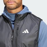 Adidas - Own The Run - Hardloopvest - Zwart - 100% Gerecycled Polyester, WIND.RDY