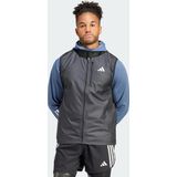 Adidas - Own The Run - Hardloopvest - Zwart - 100% Gerecycled Polyester, WIND.RDY