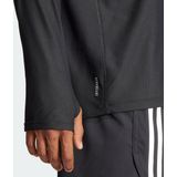 adidas - Own the Run - Sportshirt - Zwart - Gerecycledmateriaal