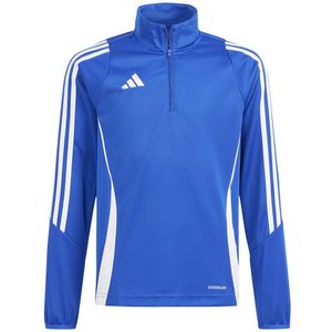 adidas - Tiro 24 - Trainingstrui - Blauw - 1/4-Zip Kids