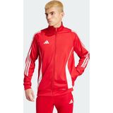 adidas - Tiro 24 - Trainingsjack - Rood Wit - 100% Gerecycled Polyester