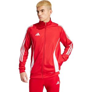 adidas - Tiro 24 - Trainingsjack - Rood Wit - 100% Gerecycled Polyester