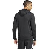 adidas - Tiro 24 - Hooded Trainingstrui - Zwart Wit - 1/4-Zip