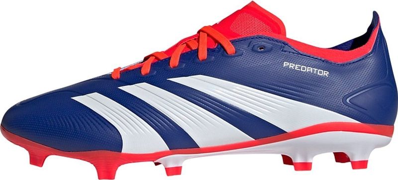adidas Uniseks-Volwassen PREDATOR LEAGUE Football boots Firm Ground, Lucid Blue/Cloud White/Solar Red, 40 2/3 EU