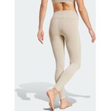 adidas Performance All Me Legging - Dames - Beige - Adisoft - Hoge Taille - Gerecycled Materiaal