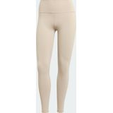 adidas Performance All Me Legging - Dames - Beige - Adisoft - Hoge Taille - Gerecycled Materiaal