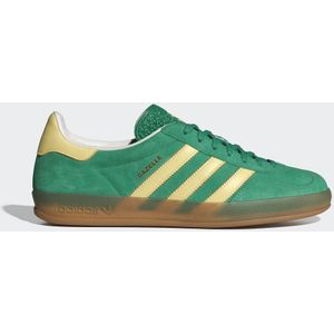 adidas Originals Gazelle Indoor Schoenen - Semi Court Green / Almost Yellow / Gum- Dames, Semi Court Green / Almost Yellow / Gum