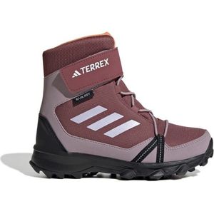 adidas Uniseks-Kind Terrex Snow Hook-And-Loop COLD.RDY Winter Shoes, quiet crimson/silver dawn/amber tint, 30 EU