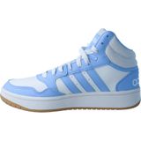 Adidas Hoops 3 0 Mid Classic Vintage Schoenen Wit Blauw Vrouw
