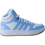 Adidas Hoops 3 0 Mid Classic Vintage Schoenen Wit Blauw Vrouw