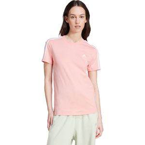 adidas Sportswear Essentials Slim 3-Stripes T-shirt - Dames - Roze