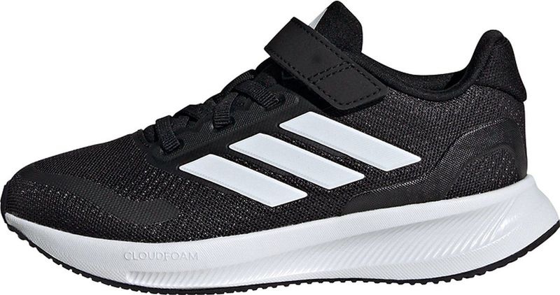 Adidas - Runfalcon 5 - Hardloopschoenen - Zwart - Textiel - Cloudfoam Technologie