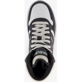 adidas - Hoops Mid 3.0 - Schoenen - FTWR White/Core Black/Halo Silver - Synthetisch Leer/Textiel