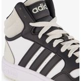 adidas - Hoops Mid 3.0 - Schoenen - FTWR White/Core Black/Halo Silver - Synthetisch Leer/Textiel