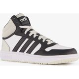 adidas - Hoops Mid 3.0 - Schoenen - FTWR White/Core Black/Halo Silver - Synthetisch Leer/Textiel