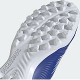 adidas Predator League Chaussures de football unisexes, Lucid Blue Nuage Blanc Solaire Rouge, 44 EU