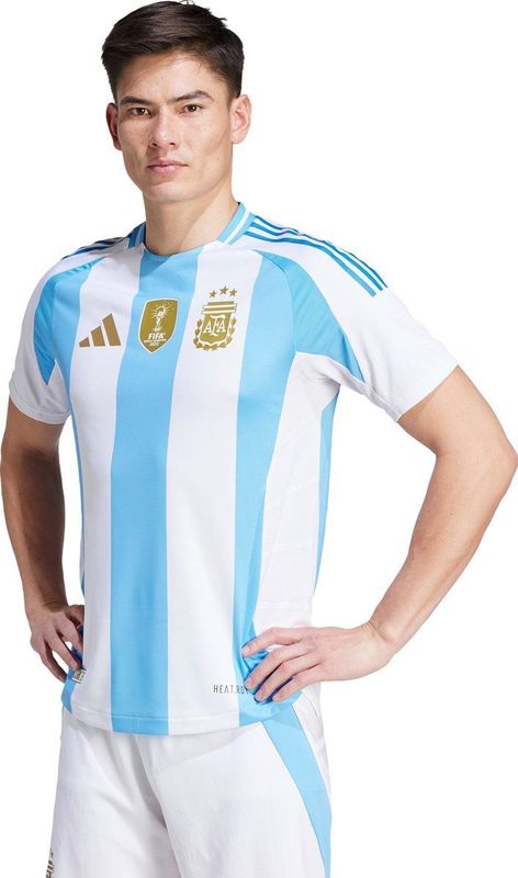 adidas Performance - Argentinië 2024 - Authentiek Thuisshirt - Wit - Materiaal: Lichtgewicht