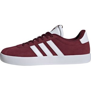 Adidas - Vl Court 3.0 - Schoenen - Zwart - Leer - Gevulkaniseerde Rubberen Buitenzoal