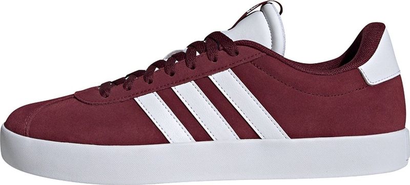 Adidas - Vl Court 3.0 - Schoenen - Zwart - Leer - Gevulkaniseerde Rubberen Buitenzoal