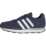 adidas Heren RUN 60s 3.0 Leather Shoes, Shadow Navy / Cloud White / Core Black, 42 EU