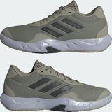 adidas Heren Amplimove Trainer Shoes, Silver Pebble/Core Black/Dash Grey, 40 EU