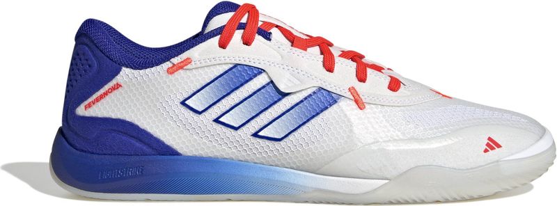adidas - Fevernova Court - Zaalvoetbalschoenen - Wit Blauw Rood - Synthetisch Materiaal