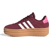 adidas - VL Court Bold - Sneakers - Donkerrood/Wit - Suède