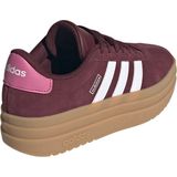 adidas - VL Court Bold - Sneakers - Donkerrood/Wit - Suède
