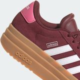 adidas - VL Court Bold - Sneakers - Donkerrood/Wit - Suède