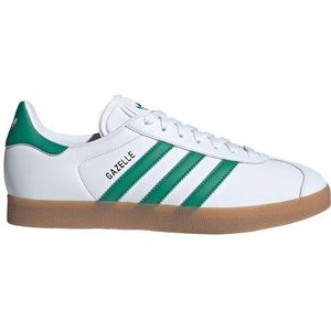 adidas Originals Gazelle Dames - Cloud White / Bold Green / Gold Metallic- Dames, Cloud White / Bold Green / Gold Metallic